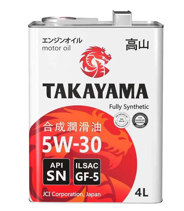 Takayama 5w30 SN/GF-5 4л пластик