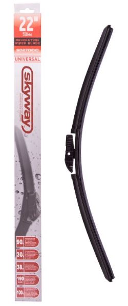 Щетка ст/очист. бескаркасная SKYWAY универсальный адаптер 55см/22