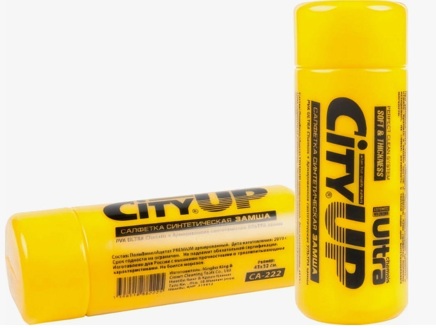 Салфетка замша City Uр 64*43 в тубусе