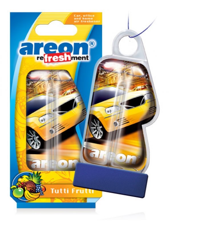 Ароматизатор  AREON Refreshment Liquid Tutti frutti подвесной гелевый 8мл