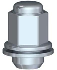 Гайка  с шайбой 98-0002-06 М12x1,25; 47; 21 закрытая СH